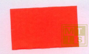 Etiket (permanent) 26x16 (per 36rollen.) Fluor Rood